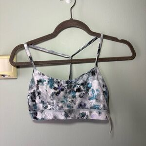 Lululemon Flow Y Sports Bra Size 6 Women’s Blue Gray Multi